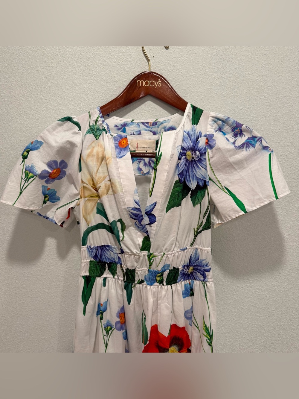 Anthropologie Somerset Floral Maxi Dress Cotton NWOT Size XXS - Picture 2 of 12